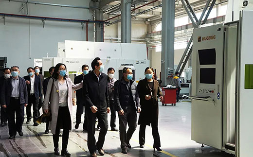 苏州市副市长蒋来清等领导调研QG刮刮乐机器人智能装备产业基地